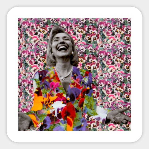 Hillary Rodham Clinton Sticker by austyndelugoart